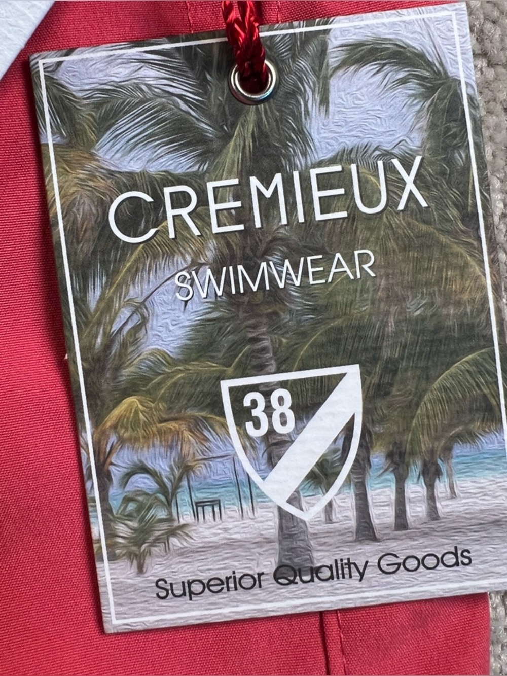 Cremieux Swim Trunks Caret Red NWT Men's Medium Beach Swimwear Vacation Pool - Picture 10 of 16